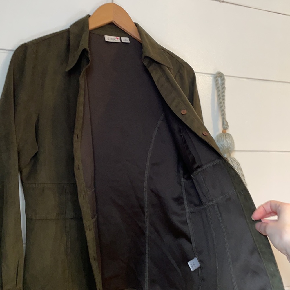 Faux Suede Button-up - Picture 6 of 9
